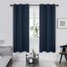 Deconovo Room Darkening Curtain Thermal Insulated Blackout Curtains for Kids Room Navy Blue 38 x 63 2 Panels