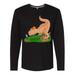 Inktastic T Rex Up to Bat- dinosaur playing baseball Long Sleeve T-Shirt