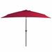 vidaXL Outdoor Umbrella Parasol Patio Sunshade Tilting System Sun Shelter