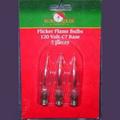 C7 Flicker Flame Replacement Bulbs For UL0702 And UL0740 - 3 Pieces