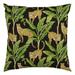 Rizzy Home Multi Color 22 X22 Leopard Printed Indoor / Outdoor Poly Filled Throw Pillow