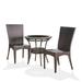 Sandoval 3 Piece Outdoor Wicker Bistro Set Multibrown