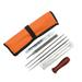 Irfora 8 PCS Chainsaw Sharpener File Kit Hand Tool for Sharpening Electric Chain Saw Includes 5/32 3/16 7/32 Inch Round File Flat File Wood Handle Filing Guide Depth Gauge Pouch
