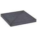 Anself Umbrella Weight Plate Granite 15 kg Parasol Base Black for Lawn Patio Backyard Outdoor Furniture 18.5 x 18.5 x 1.9 Inches (L x W x H)