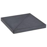 Anself Umbrella Weight Plate Granite 15 kg Parasol Base Black for Lawn Patio Backyard Furniture 18.5 x 18.5 x 1.9 Inches (L x W x H)
