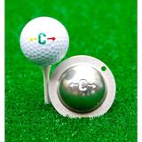 Tin Cup Alpha Players Cup A Golf Ball Custom Marker Alignment Tool (C)