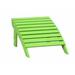 Linon Adirondack Sturdy Solid Acacia Wood Outdoor Ottoman in Green