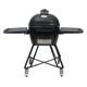 Primo JR Oval Ceramic Charcoal All-In-One Kamado Grill Head on Wheeled Cradle