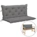 Festnight Cushion for Swing Chair Gray 47.2 Fabric