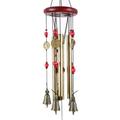 8 Tubes Metal Wind Chimes Tubes Bells Wind Chimes- Garden Wood Windchimes Outdoor Living Garden Yard Decoration Home Decoration Relaxing Wind Chime(24Inch)