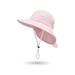 Sunisery Kids Outdoor Bucket Hat Safari Fishing Sun Hat Adjustable Wide Brim Mesh Sun Protection Hat