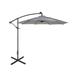 Westin Outdoor 94 Black and White Striped Octagon Offset and Cantilever Patio Umbrella