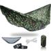 Onewind 11 Camping Double Hammock with Tree Straps and Bug Net Camo Print 131 x 67 (up to 500 lbs)