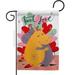 Angeleno Heritage G135145-BO Sweet Love Springtime Valentine Double-Sided Decorative Garden Flag Multi Color