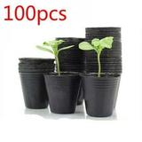 Big Clearance! 100pcs Home Garden Planter Plant Nursery Plant Pots Garden Nursery Pots Round Flower Seedlings Sowing Growing Pot