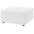 Lounge Chair Ottoman Fabric White Modern Contemporary Urban Design Outdoor Patio Balcony Cafe Bistro Garden Furniture Hotel Hospitality