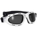 Pacific Coast Value Line Dyno Goggles Silver Frame/Smoke Lens