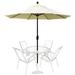 EliteShade 9Ft Market Umbrella Patio Outdoor Table Umbrella with Ventilation and 5 Years Non-Fading Guaranteeï¼ŒLvory