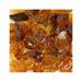 American Specialty Glass Recycled Chunky Glass Crystal Amber - Small - 0.25-0.5 in. - 3 lbs