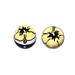 Lowrider Yellow/Black Flower Bike Bicycle Valve Cap. Schrader/Valve. Bike Part Bicycle Part Bike Accessory Bicycle Accessory