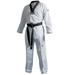 adidas Eco Fighter Taekwondo Sparring Competition Uniform WT Approved 100% Polyester Ultralight - Black V-Neck - 220 (8)