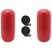 Extreme Max 3006.7462.2 BoatTector HTM Inflatable Boat Fenders Value 2-Pack - 6.5 In. x 15 In. Bright Red