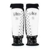 Fairtex Neoprene Shin Guards - White/Black Large