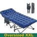 ABORON Oversized XL Folding Sleeping Cots for Adults 900lb Loading Double-Layer 1200D Heavy Duty Guest Bed W/Mattress & Carrying Bag