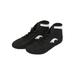 Ritualay Kids Breathable Ankle Strap Fighting Sneakers School Lightweight Rubber Sole Boxing Shoes Training High Top Black-1 2.5Y