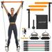 Hommie Yoga Kit Pilates Bar Sets with Resistance Bands Fitness equipment for Men Women Multi Color