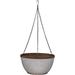 Southern Patio HDR-054801 Westlake Hanging Basket Planter44; Galvanized - 12 in. Silver