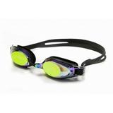 Adoretex Optical Swim Goggle with Case(GN1503RM) - Black - Smoke Lens w/ Rainbow Mirrored - - 6.00