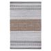 Lush Ambience Hand Made Striped Premium Area Rug|Stain Resistant Uv Resistant Pet Friendly Indoor-Outdoor Rug (2.5 X8 -Grey Brown)