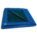 1PACK ZoroSelect 5WTK6 Tarp 20 x 20 ft 5.1 mil Polyethylene Standard Duty Blue