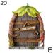 Yiexson Miniature Fairy Gnome Home Miniature Gnome Fairy House Fairy Garden Doors Glow in The Dark Yard Art Garden Sculpture Lawn Ornament Decoration Sculpture Decoration Miniature Accessories T4B8