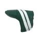 Leather Green & White Putter Golf Head Cover