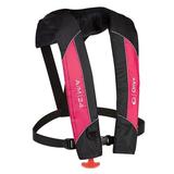 132100-100-004-20 A-M-24 Series Deluxe Automatic & Manual Inflatable Life Jacket Gray & Red - Adult