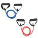 OUNONA 2pcs Outdoor Yoga Elastic Fitness Exercise Pull Rope Exercise Resistance Bands Workout Bands with Handle(5x9 Blue 6x10 Red)