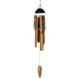 Woodstock Windchimes Bamboo Butterfly Chime Blue Wind Chimes For Outside Wind Chimes For Garden Patio and Outdoor DÃ©cor 25 L