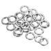 Uxcell 2.2x8.7x13.1mm Fishing Rings 50 Pack 304 Stainless Steel Solid Ring for Saltwater Freshwater