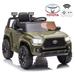 Toyota Tacoma Ride on Cars for Boys 12V Powered Kids Ride on Cars Toy with Remote Control Green Electric Vehicles Ride on Truck with Headlights/Music Player for 3 to 5 Years Old Boy Girls