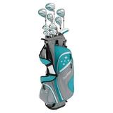 NEW Tour Edge Lady Edge Complete Golf Set Full Turquoise/White Stand Bag Petite