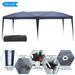 3 x 6m Gazebo Canopy Home Use Outdoor Camping Waterproof Folding Tent with Carry Bag Blue