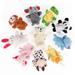 10 PCs Finger Puppets Cloth Plush Doll Baby Educational Hand Cartoon Animal Cotton Toys Best Gift for Kids Toddler Infant Newborn
