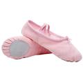 JUNTEX Baby Girl Canvas Cotton Ballet Pointe Dance Shoes Gymnastics Slippers Yoga Flats