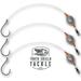 Tooth Shield Tackle 3 Pack Carolina Drum Rig Rigs Redfish Rig Catfish 80lb Fluorocarbon [6/0 Hook 3oz. Weight] - Big Cat Circle Hook Egg Weight