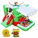 iRerts Kids Bounce House Inflatable Bounce House with Blower Bouncy Jumping House with slide Carrying Bag Toddlers Kids Castle Bouncy Houses for Outdoor Indoor Party 3-8 Years Old Outdoor Toys