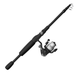 Zebco 33 Micro Spinning Reel and Telescopic Fishing Rod Combo Extendable 19-Inch to 5-Foot Telescopic Fishing Pole with ComfortGrip Rod Handle QuickSet Anti-Reverse Fishing Reel Silver/Black