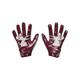 Under Armour Men s UA F8 Football Gloves 1368851-609 Maroon/Metallic Silver