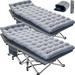 Docred Folding Camping Cots For Adultsï¼ŒHeavy Duty Cots For Sleeping Travel Military Portable Cots Bed with 2-Sided Mattress & Carrying Bag